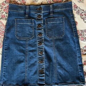 J Crew denim skirt size 2